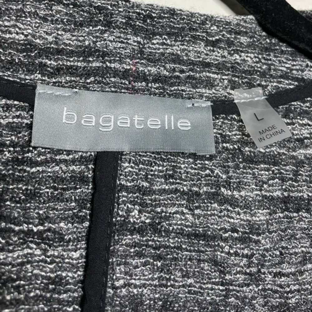 New Bagatelle Open Front Wool Waterfall Jacket L - image 3